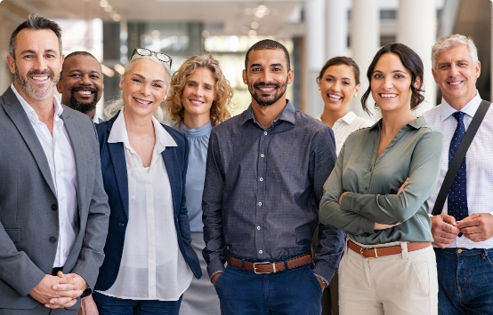 Group of smiley people image