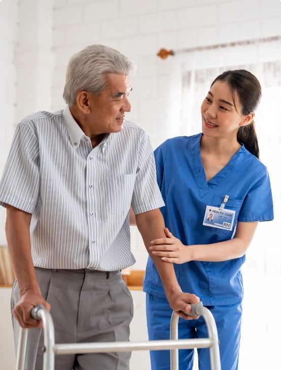 Man with nurse image
