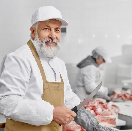 White suit butcher image