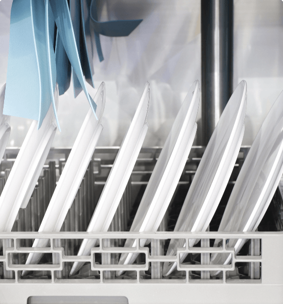 Dish machine dish rack